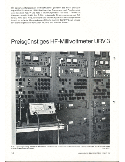 Rohde & Schwarz rohde URV3  Rohde & Schwarz rohde_URV3.pdf