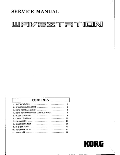 Korg wavestationservicemanual  Korg korgwavestationservicemanual.pdf