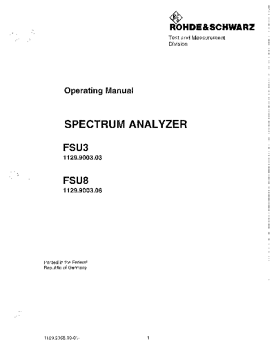 Rohde & Schwarz R&S FSU8 Operation  Rohde & Schwarz R&S FSU8 Operation.pdf