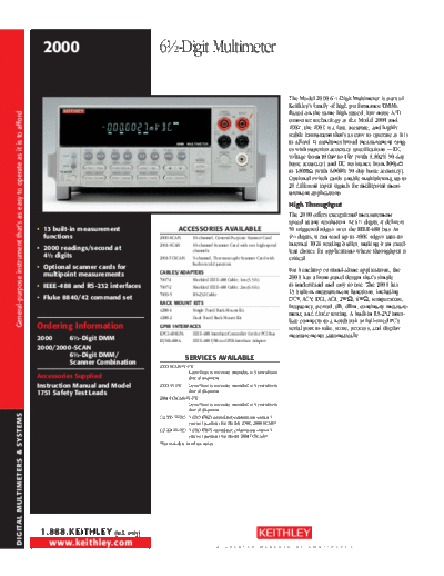 Keithley Keithley 2000  Keithley 2000 Keithley 2000.pdf