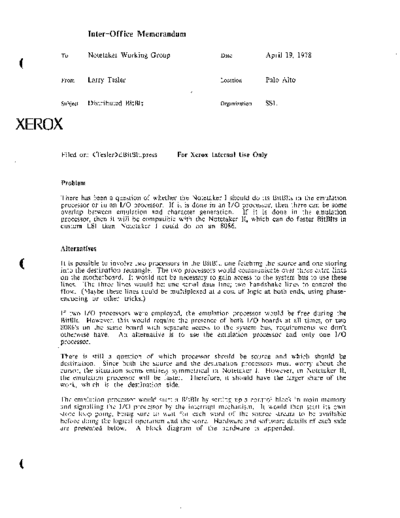 xerox 19780419 Distributed BitBlt  xerox notetaker memos 19780419_Distributed_BitBlt.pdf