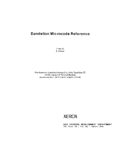 xerox DandelionMicrocodeReference Dec80  xerox dandelion DandelionMicrocodeReference_Dec80.pdf