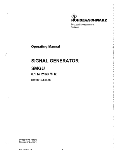 Rohde & Schwarz R&S SMGU Operating  Rohde & Schwarz R&S SMGU Operating.pdf