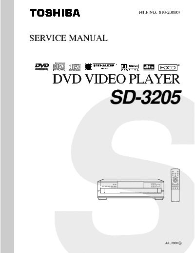 TOSHIBA hfe toshiba sd-3205 service en  TOSHIBA DVD-Video SD-3205 hfe_toshiba_sd-3205_service_en.pdf