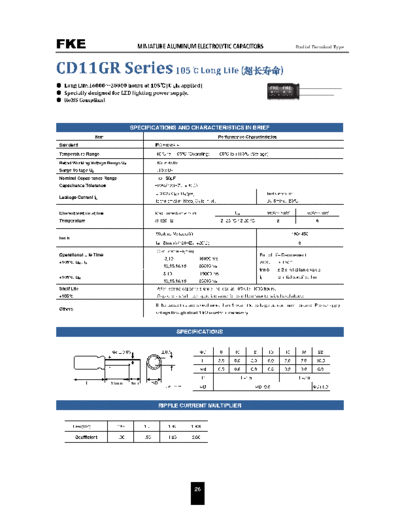FKE [radial thru-hole] CD11GR Series  . Electronic Components Datasheets Passive components capacitors FKE FKE [radial thru-hole] CD11GR Series.pdf