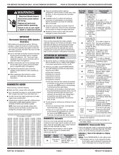 MIELE W10093831 Maytag Bravos MCT MVWB850WQ Washer Tech Sheet  MIELE W10093831 Maytag Bravos MCT MVWB850WQ Washer Tech Sheet.pdf