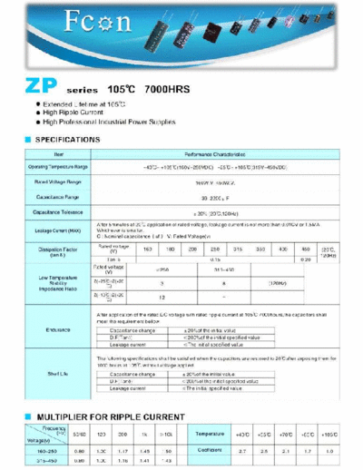Fcon Fcon [snap-in] ZP Series  . Electronic Components Datasheets Passive components capacitors Fcon Fcon [snap-in] ZP Series.pdf