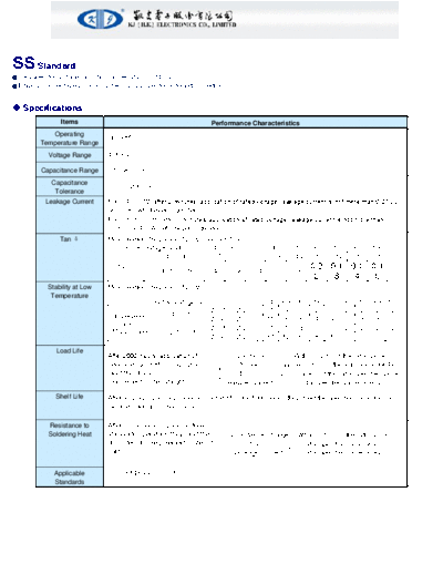 KJ KJ [smd] SS Series  . Electronic Components Datasheets Passive components capacitors KJ KJ [smd] SS Series.pdf