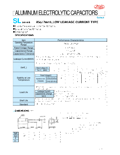 Ltec Ltec [radial] SL series  . Electronic Components Datasheets Passive components capacitors Ltec Ltec [radial] SL series.pdf