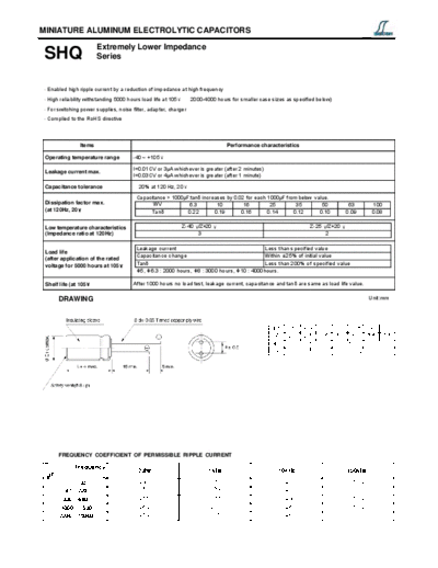 Decon [radial thru-hole] SHQ Series  . Electronic Components Datasheets Passive components capacitors Decon Decon [radial thru-hole] SHQ Series.pdf