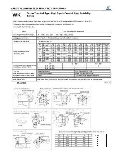 Decon Decon [screw] WK Series  . Electronic Components Datasheets Passive components capacitors Decon Decon [screw] WK Series.pdf