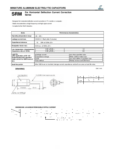 Decon [radial thru-hole] SRM Series  . Electronic Components Datasheets Passive components capacitors Decon Decon [radial thru-hole] SRM Series.pdf