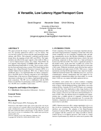 AMD Versatile_252C Low Latency HyperTransport Core Design  AMD _HyperTransport _Chips & Cores Versatile_252C Low Latency HyperTransport Core Design.pdf