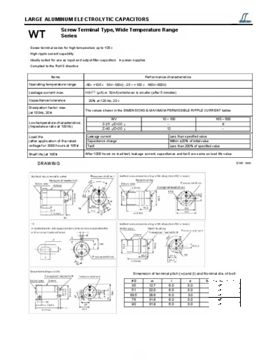 Decon Decon [screw] WT Series  . Electronic Components Datasheets Passive components capacitors Decon Decon [screw] WT Series.pdf