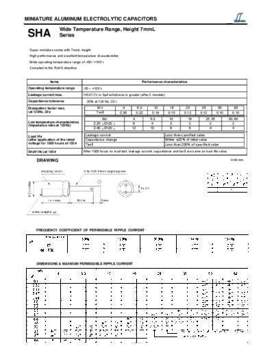 Decon [radial thru-hole] SHA Series  . Electronic Components Datasheets Passive components capacitors Decon Decon [radial thru-hole] SHA Series.pdf