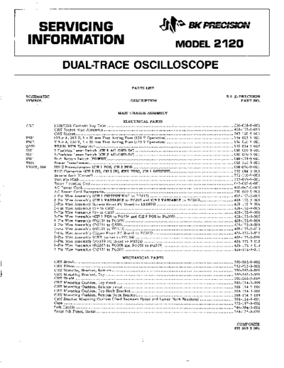 BK precision B & K [B+K] OSCILOSOPIO  . Rare and Ancient Equipment BK precision B & K [B+K] OSCILOSOPIO.pdf