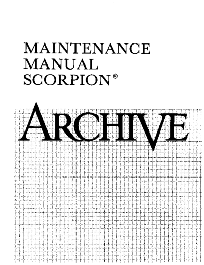 archive 20542-001 scorpMaint Dec84  . Rare and Ancient Equipment archive 20542-001_scorpMaint_Dec84.pdf