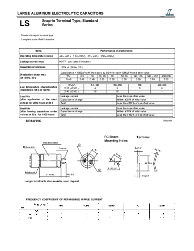 Decon [snap-in] LS Series  . Electronic Components Datasheets Passive components capacitors Decon Decon [snap-in] LS Series.pdf