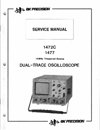 B&K 1477 Service Manual  . Rare and Ancient Equipment B&K 1477 Service Manual.pdf