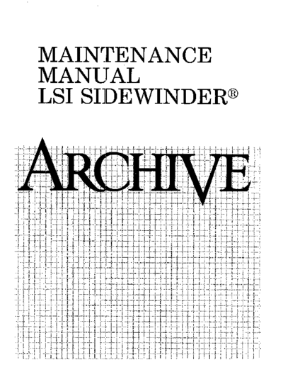 archive SidewinderLSI Maint  . Rare and Ancient Equipment archive SidewinderLSI_Maint.pdf