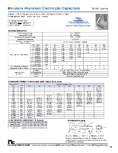 NIC [radial thru-hole] NRWP Series  . Electronic Components Datasheets Passive components capacitors NIC NIC [radial thru-hole] NRWP Series.pdf