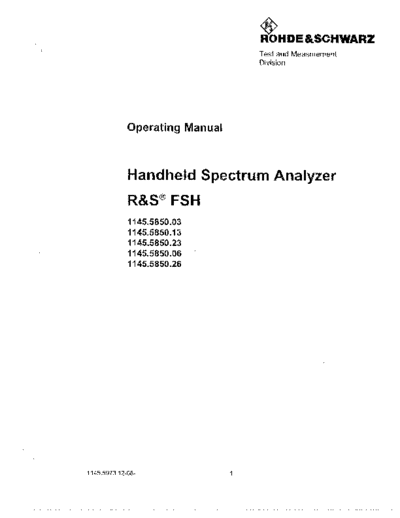 Rohde & Schwarz R&S FSH Operating Manual  Rohde & Schwarz R&S FSH Operating Manual.pdf