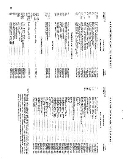 B&K 1602 Parts List  . Rare and Ancient Equipment B&K 1602 Parts List.pdf