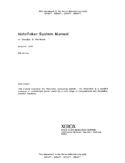 xerox 19790118 NoteTaker System Manual  xerox notetaker memos 19790118_NoteTaker_System_Manual.pdf