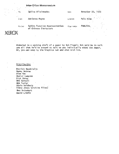 xerox Spline Function Representation of Chinese Characters Nov73  xerox parc memos Spline_Function_Representation_of_Chinese_Characters_Nov73.pdf