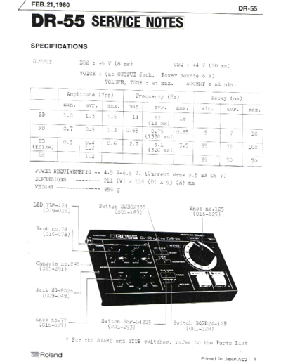 Roland Boss DR-55 Service Manual  Roland Boss DR-55 Service Manual.pdf