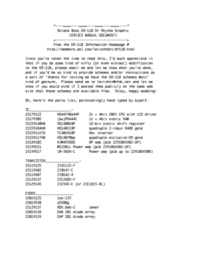 Roland Boss DR-110 Service Manual  Roland Boss DR-110 Service Manual.pdf