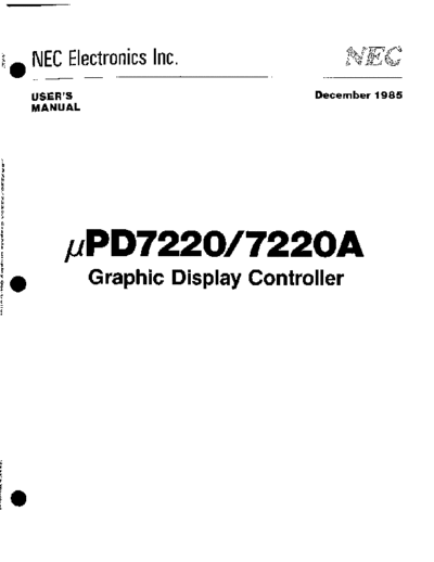 NEC uPD7220-uPD7220A User Manual Dec85  NEC uPD7220-uPD7220A_User_Manual_Dec85.pdf
