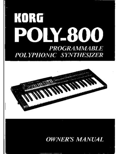 Korg korg poly 800 service manual  Korg korg poly 800 service manual.pdf
