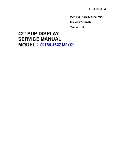 Gateway GTW-P42M102 [SM]  Gateway GTW-P42M102_[SM].pdf