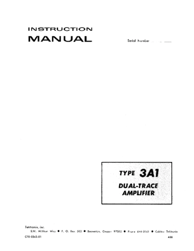 Tektronix 3A1  Tektronix 3A1.pdf