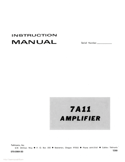 Tektronix 7a11  Tektronix 7a11.pdf