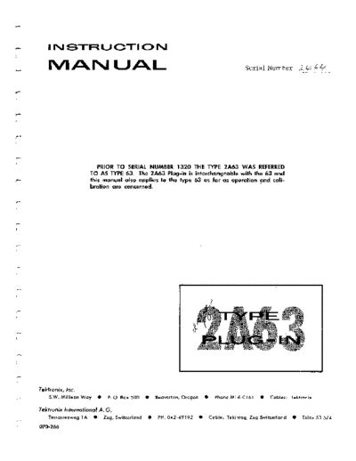 Tektronix 2A63  Tektronix 2A63.pdf