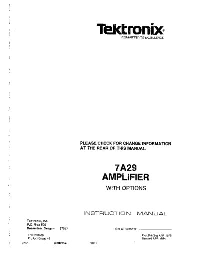 Tektronix 7A29 In  Tektronix 7A29_In.pdf