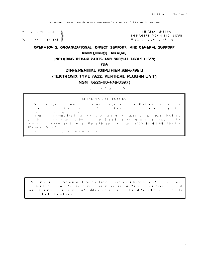 Tektronix 7A22-Differential-Amplifier  Tektronix 7A22-Differential-Amplifier.pdf