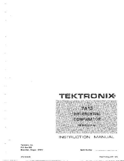 Tektronix 7a13 sm  Tektronix 7a13_sm.pdf