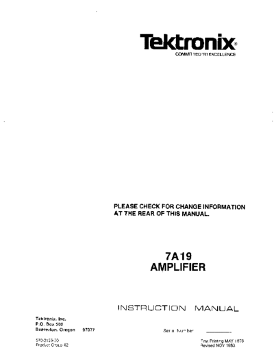 Tektronix 7a19 IM  Tektronix 7a19_IM.pdf