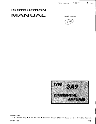 Tektronix 3a9.v6  Tektronix 3a9.v6.pdf