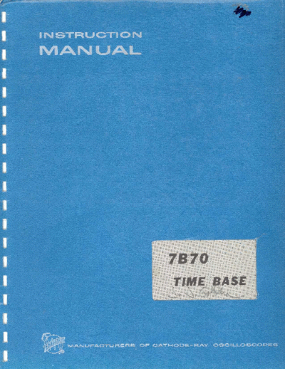 Tektronix 7b70 sm  Tektronix 7b70_sm.pdf