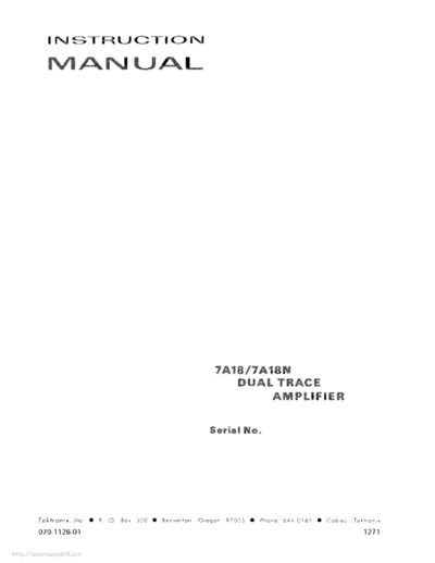 Tektronix 7a18 7a18n  Tektronix 7a18_7a18n.pdf