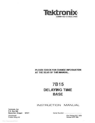 Tektronix 7b15  Tektronix 7b15.pdf