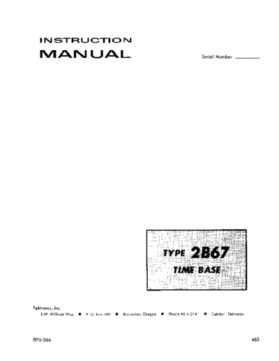 Tektronix 2B67  Tektronix 2B67.pdf