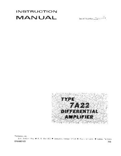 Tektronix 7A22 In  Tektronix 7A22_In.pdf