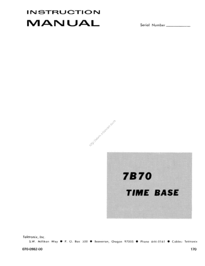 Tektronix 7b70  Tektronix 7b70  .pdf