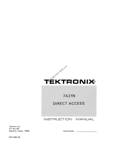 Tektronix 7a21n   Tektronix 7a21n .pdf
