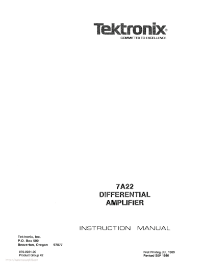 Tektronix 7a22  Tektronix 7a22.pdf